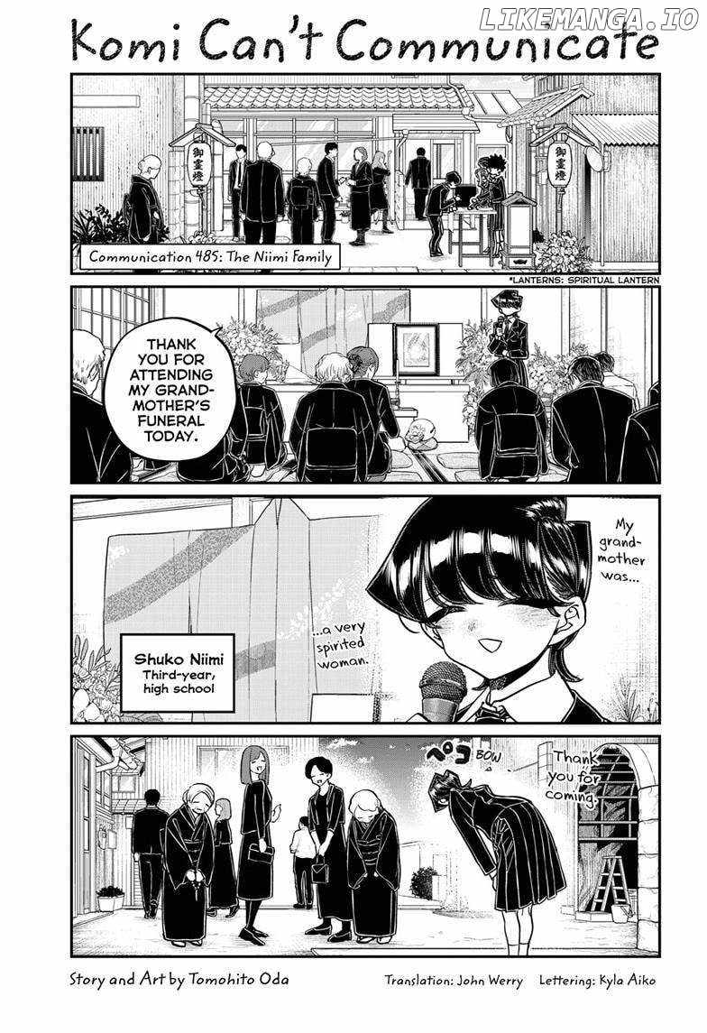 Komi-san wa Komyushou Desu Chapter 485 2